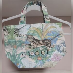 NWT Gucci Tiger Canvas Tote